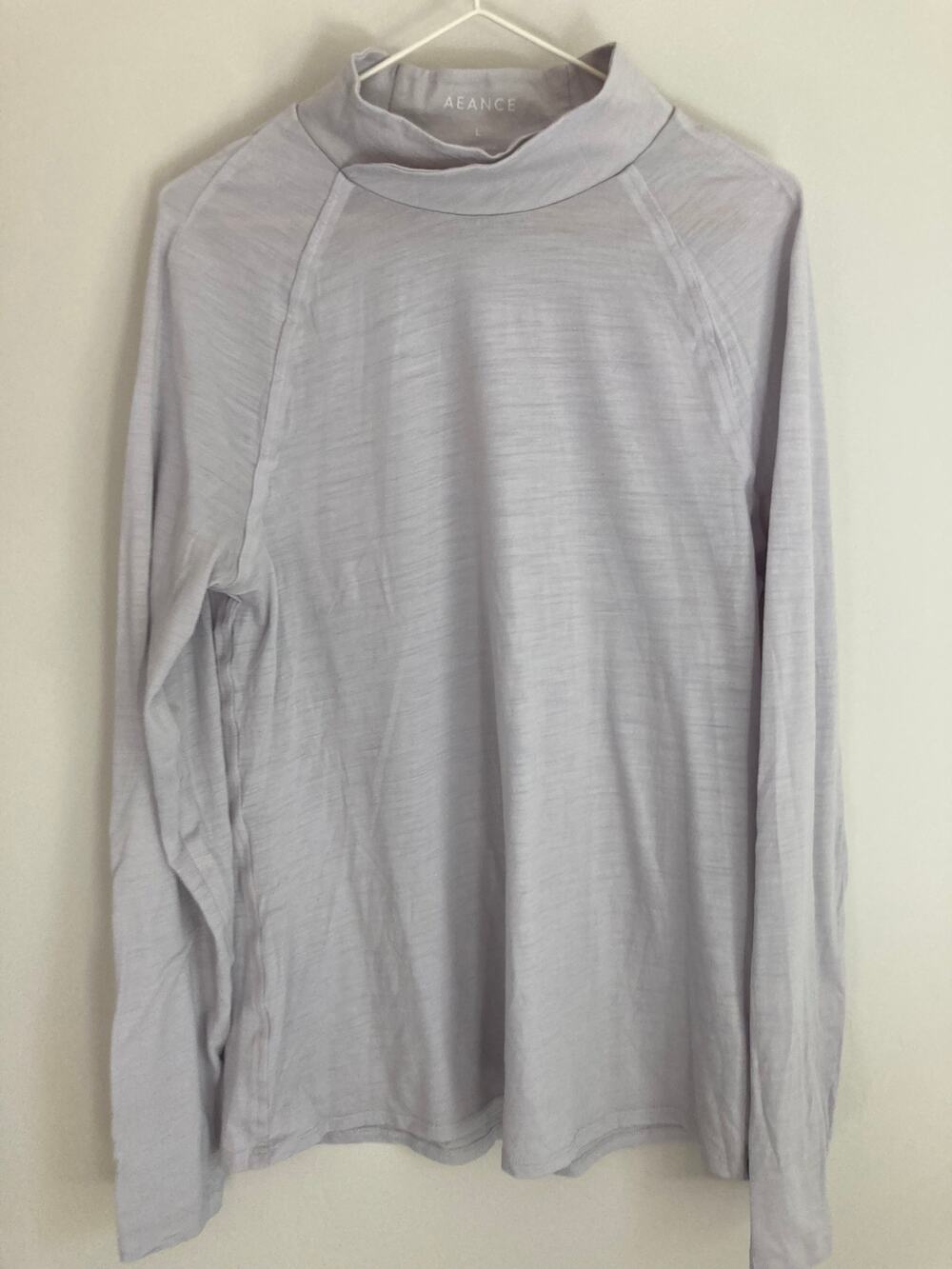 AEANCE Women’s Gray Wool Sweater Minimalist German Designer Knit